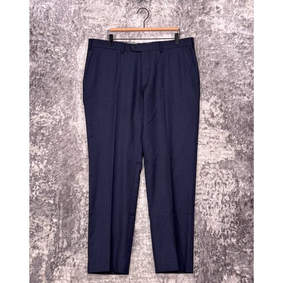 SUITSUPPLY Pants 38 x 30 Mens Brescia Slim Straight Wool Houndstooth Check